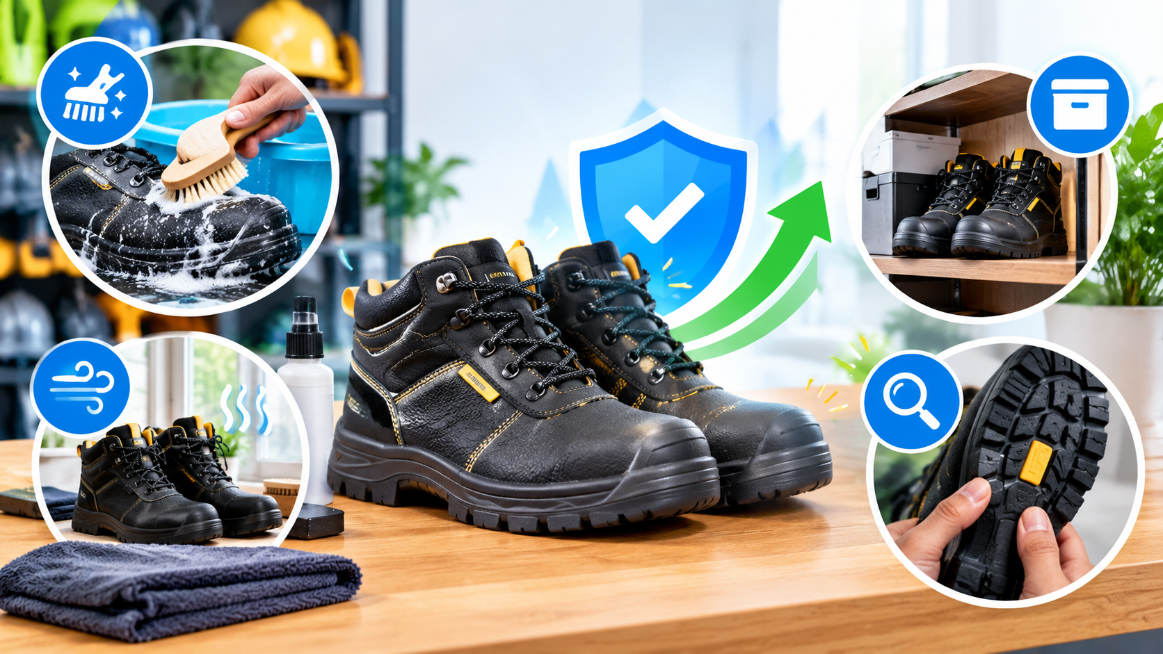 Các mẹo bảo quản giày bảo hộ giúp tăng tuổi thọ sản phẩm